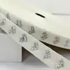 Cinta de jacquard con patrón de espiga y corazón de algodón puro de 1.5 cm para empaque de regalos florales, bolsas y accesorios de decoración de ropa