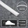 Tira Decorativa para Puerta de Gabinete Línea Suave de PVC Estilo Francés, Tira de Borde Curvo para Pared de Fondo, Moldura Decorativa de Yeso, Forma de Arco de PU