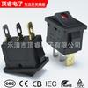 Interruptor Basculante Luz LED Roja Luz Ojo de Gato Certificado ETL Americano Interruptor de Barco Kcd1 15*21Mm220V12V