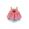 Conjunto de Verano para Bebés Niñas, Nuevo Dulce Conjunto de Dos Piezas para Bebés Niñas, Ropa de Verano Delgada Estilo Coreano
