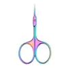 Tesoura de Aço Inoxidável de Precisão para Cutículas, Tesoura Estilo Russo para Cutículas e Peles Soltas, Tesoura para Manicure e Aparar Sobrancelhas, Tesoura Pontiaguda