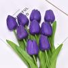 Mini Flor Tulipa Artificial de Plástico PU Flor Falsa Comércio Exterior Transfronteiriço Flor de Seda Casamento Decoração de Casa Fábrica de Flores Atacado