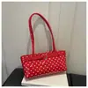 Bolso de Mano de Moda para Mujer Nuevo Primavera/Verano 2026, Bolso Cuadrado Pequeño de Lunares Único de Alto Estilo, Bolso Cruzado de Sensación Relajada