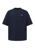 Nanxia Disguise Verano Nueva Colección Unisex Exterior Clásica Holgada Estampado de Espuma Gruesa Manga Corta Camiseta con Letras