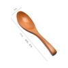 Cuchara de madera comercial mango largo cuchara para mezclar cuchara pequeña condimento alargada café nuez en polvo cuchara sopera miel cuchara para hielo cuchara de postre