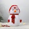 Decoraciones de Navidad Muñeco de Nieve Figura Muñeco Adorno Regalo de Navidad Accesorios para Árbol de Navidad Gorro de Santa Muñeco de Nieve
