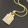 Número de diamante genial personalizado europeo y americano n.°. Collar con colgante de Jersey 23, estilo hip hop, accesorios para colgar, collar con colgante
