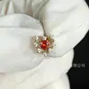 Pendientes de Botón Corazón Hueco de Diamante Completo de Aleación de Titanio Zirconia G23 Titanio Rosca Interna Cartílago Stud Labio Stud Piercing Joyería