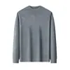 Suéter de punto para hombre con cuello medio transfronterizo, nuevo modelo otoño e invierno 2026, color liso, engrosado, cálido jersey de punto base para hombre