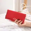 Billetera Larga para Mujer de Venta Caliente en Comercio Exterior Transfronterizo, Simple y Versátil, Multifuncional, Bolso de Mano Plegable de Moda para Mujer