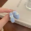 Brincos de Pelúcia com Laço Colorido Dopamina para Mulheres Lã de Cordeiro Design Doce Peludo Brincos de Inverno Atacado