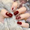 Tablero de Ajedrez Corazón Usar Armadura Otoño e Invierno Parche para Uñas Parche para Uñas Rojo Zaohong Parche para Uñas Falsas Amor Armadura Terminada