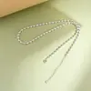 Rei Veado Dourado Prata 925 Luxo Leve Personalizado Estilo Ins Feminino Pulseira Colar de Sete Contas Corrente de Contas Joias de Prata Versátil de Nicho