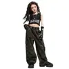 Ropa para Niñas de Danza Jazz Chaleco Camuflaje Traje de Práctica Tendencia de Grupo Femenino Fresca Moderna Ropa de Jazz para Actuación Infantil