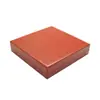 Caja Octagonal Cuadrada con Patrón de Cuero Rojo, Caja de Almacenamiento de Collares Moderna y Sencilla, Empaque de Joyería con Tapa abatible, Caja de Joyería de Alta Gama