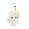 Acuerdo periférico de animación Neverland llavero acrílico colgante transparente joyería transparente linda