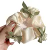 Scrunchie de Cetim para Penteado, Grosso e de Alta Elasticidade, Suave com o Cabelo, Adequado para Uso Diário, Prendedor de Cabelo Fresco para Rabo de Cavalo para Mulheres