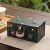 Caja de almacenamiento de manualidades de madera vintage personalizada, caja de almacenamiento con tapa abatible envejecida con contraseña, caja de madera pequeña para utilería de filmación de cine y televisión