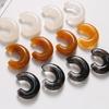 Tintas Guofeng Semi-transparentes Tipo C Accesorios de Resina de Media Luna DIY Pendientes Hechos a Mano Colgante Accesorios para el Cabello Accesorios para Pinzas de Cabello
