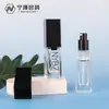 Botella de Vidrio Cuadrada de 30ml para Base de Maquillaje Líquida, Frasco Sub-Botella de Esencia Preparadora de Maquillaje, Material de Empaque Cosmético, Botella Vacía
