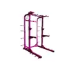 Rack Multifuncional Integrado Comercial para Sentadillas con Barra y Pedal de Pie, Rack Abierto para Sentadillas, Rack de Potencia para Dominadas