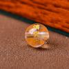 Cristal Blanco Natural Estampado en Caliente Tallado Cuentas Sueltas Cristal Seguro Fu Cuentas Redondas Joyería DIY del Año Animal con Cuentas