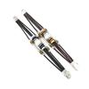 Pulsera de Cuero Multicapa con Cuentas de Ópalo Estilo Coreano Joyería Pulsera Simple de Acero Inoxidable Decoraciones de Muñeca para Mujer