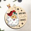 Enfeites de Contagem Regressiva de Natal Personalizados de Madeira Transfronteiriços, Decorações de Natal, Artesanato de Madeira para Árvore de Natal Decorações Penduradas
