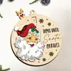 Decoração de Natal Personalizada Transfronteiriça Atividade de Contagem Regressiva de Madeira Enfeites de Árvore de Natal Presentes de Natal Artesanato em Madeira