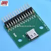 Placa de Prueba Macho Tipo C USB 3.1 de 24 Pines con Conector Pin Header Hembra para Cable de Datos Tipo C