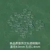 Pulsera Transparente Tao Accesorios Espaciadores de Silicona Cuentas de Plástico Invisible Ultra-delgadas Wen Play Junta Espaciador con Cuentas