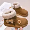 Nuevas Botas de Nieve para Niños Otoño 2026 con Forro Polar Adicional y Engrosamiento para Niñas, Zapatos de Algodón, Suela Suave Antideslizante, Zapatos para Bebé, Botines Cálidos