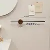 Estilo Moderno Minimalista Montaje en Pared Sin Taladro Baño Nogal Impermeable Toallero Suministro al por Mayor Minorista
