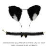 Cosplay Orejas de Gato Aro para el Cabello Accesorios de Cola de Gato Hechos a Mano Lindo Gato Madre Animal Oreja Accesorios para el Cabello Accesorios de Cola de Animal Traje