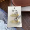 Nuevo Pinza para el Cabello de Tela Cuadros Dulces con Lazo de Oso Lindo Accesorio para el Cabello para Niños, Pasador Versátil para el Peinado