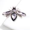 Broche de cristal acrílico transfronteiriço de inseto abelha corsage de inseto requintado pino de strass diamante