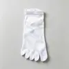 Calcetines de Yoga de Cinco Dedos, Anti-Olor, Absorbentes de Sudor, Antideslizantes de Silicona en Toda la Planta, Cortos, para Mujer, Pilates, Fitness, Empaquetados Individualmente