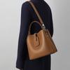 Bolsos para Mujer 2026 Nuevo Verano Versátil Bolso Cubo de Gama Alta Gran Capacidad Bolso Cruzado Bolso de Hombro de Cuero Genuino Bolsos