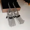 Pendientes de gota con incrustaciones de diamantes transfronterizos europeos y americanos, pendientes de lujo de alta gama, accesorios para orejas de moda de nicho, venta al por mayor desde fabricante de Yiwu