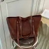 Elegante bolso de mano vintage para mujer, nuevo bolso de hombro texturizado de moda otoño 2026, bolsa de mano de gran capacidad