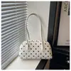 Bolso de hombro con lunares de moda para mujer, nuevo bolso de mano transfronterizo para commuter, bolso Boston, bolso tote pequeño, bolso tipo almohada