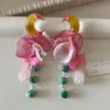 Pendientes de Turmalina en Grava de Piedra Natural para Mujer, Mini, Compactos, Sencillos, Versátiles, Modernos, Exquisitos, Dulces y Elegantes
