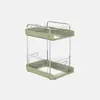Rack de armazenamento móvel transparente multi-camada, tempero cosmético, rack de armazenamento de garrafas, gaveta multicamadas, rack de armazenamento pull-out