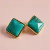 Pendientes de plata de aguja europea y americana, forma de diamante acrílico, de moda y simples, diseño exquisito, pendientes versátiles al por mayor