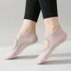 Calcetines de Yoga Antideslizantes, Calcetines Deportivos, Calcetines de Fitness Pilates, Calcetines Cortos de Verano Delgados de Silicona Antideslizante para Piso Interior