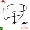 Soporte para flores de barandal de balcón, estante de pared de hierro forjado, ajustable, instalación sin taladro, soporte para macetas de barandal