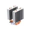 6 Tubos de Cobre Caliente Radiador de CPU Computadora de Escritorio Doble Torre Tubo de Calor Refrigeración Silencioso Ventilador Dual Ventilador de Refrigeración para CPU