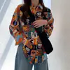 Camisa Floral para Mujer, Estilo Retro de Hong Kong, Ropa Exterior, Nuevo Modelo Primavera y Otoño 2026, Tallas Grandes, Corte Holgado, Estilo Coreano, Top Versátil de Manga Larga