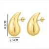 Brincos Populares de Gota d'Água de Xiyin Ccb Brincos Vazados Brilhantes Design Europeu e Americano Transfronteiriço de Alto Nível Brincos Elegantes
