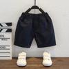 Calças de Estilo Britânico para Meninos Tesouro Masculino Preto Calças de Terno Infantil Cintura Elástica Calças Infantis para Meninos Terno Calças Escolares